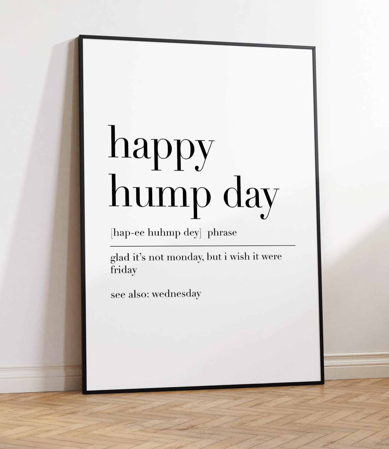 Hump day work week chart