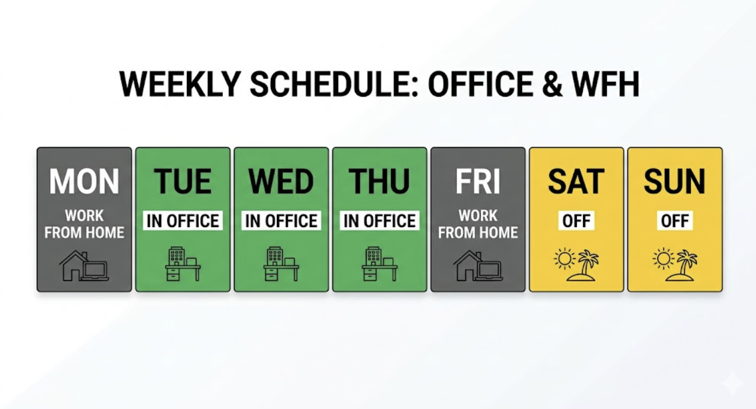 Work week diagram